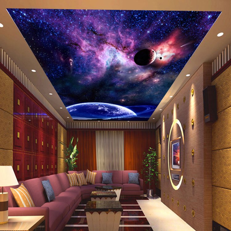 stretch ceiling pvc barrisol ceiling dubai with stars