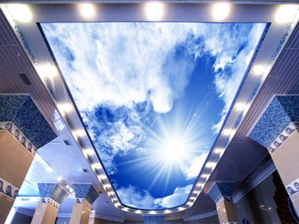 stretched vinyl stretch ceiling pvc barrisol ceiling dubai